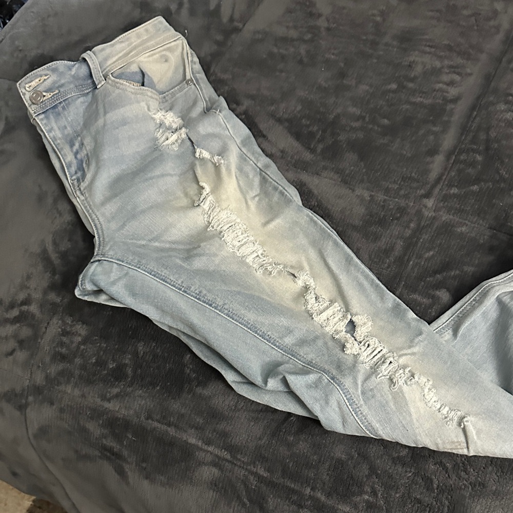 Indigo Rein Light Blue Distressed Skinny Jeans